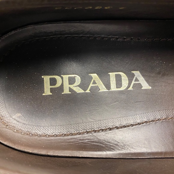Prada Men\'s Dark Brown Leather Tassel Loafer Size US 6 main image 7